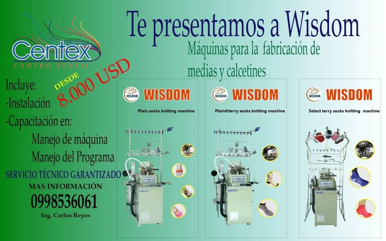 WISDOM Socks Knitting Machine Sales In Ecuador